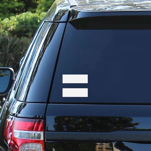 Equality Decal | Human Rights Decal | LGBTQ Sticker Decal | Gay Pride Sticker Decal | Equal Rights Decal | Equality Tumbler Car Decal