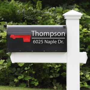 Custom Mailbox Decal | Personalized Mailbox | Custom Name & Address | Personalized Mailbox | Mailbox Numbers | Street Address | Home Decor