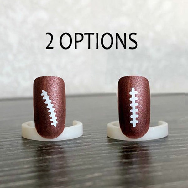 Football Stitches Nail Decals | Vinyl Nail Decal | Vinyl | Nail Decal | Nail Art | Cute Nail Decals | Football Nails