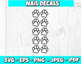 Download Nail Decal Svg Etsy