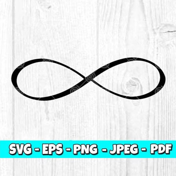 Infinity SVG | Infinity Symbol svg | Infinity Sign svg | Digital | Cut File | Clipart | Silhuettes File | Cricut File