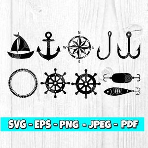 Nautical Bundled svg | Nautical Bundle | Boating svg | Ocean svg | Cricut File | Silhouette | Instant Download | Digital