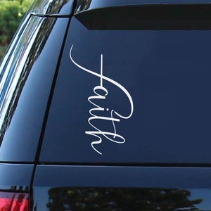 Faith Decal | Easter Decal | Car Decal | Religious | Cross | Faith | Religion | Vinyl Decal | Sticker | Car Decal (CAR DECAL)