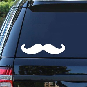 Grande decalque de bigode | Adesivo | Adesivo de bigode | Decalque de carro | Decalque de caminhão | Decoração de casa | Humor adulto | Decalque engraçado