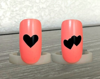 Heart Nail Decals: Vinyl Nail Art Stickers