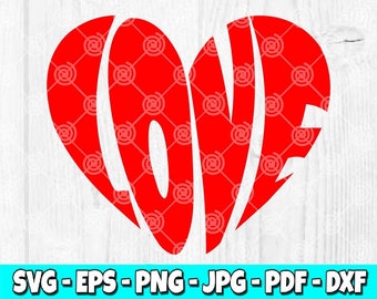 Love Heart SVG: Valentine's Day Anniversary Design (Digital Download)