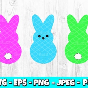 Easter Bunnies | Digital Download | Bunny SVG | Easter SVG | Good Friday | Cricut File | Silhuettes File | Peeps SVG | svg file
