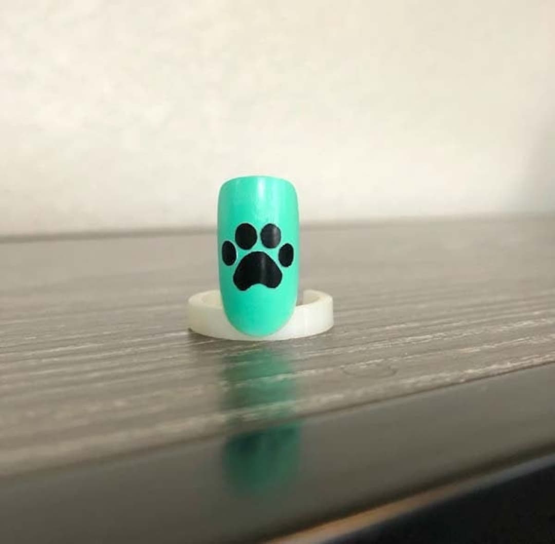 Dog Paw Nail Decals Vinyl Nail Decal Vinyl Nail Decal Nail Art Cute