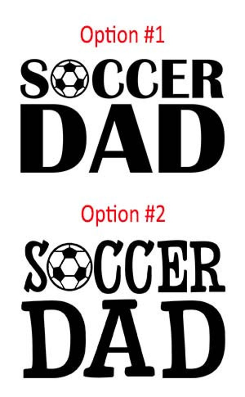Soccer Dad Soccer Dad Car Decal Dad Sticker Father's Etsy
