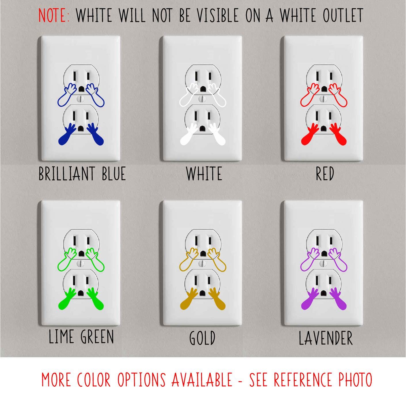 Outlit Sticker Outlet Decal Bundle, Funny Outlet Stickers, Removable Vinyl Outlet ...