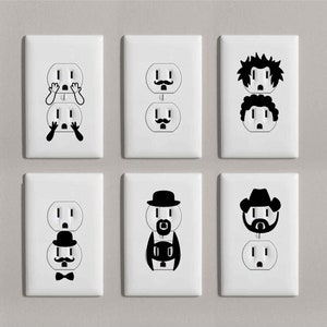 Funny Outlet Bundle Decals | Removable Vinyl | Funny Home Décor | Home Décor Ideas | Funny Gift Ideas | Housewarming Gift | Cute Home Décor