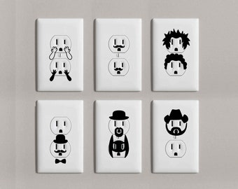 Funny Outlet Bundle Decals | Removable Vinyl | Funny Home Décor | Home Décor Ideas | Funny Gift Ideas | Housewarming Gift | Cute Home Décor