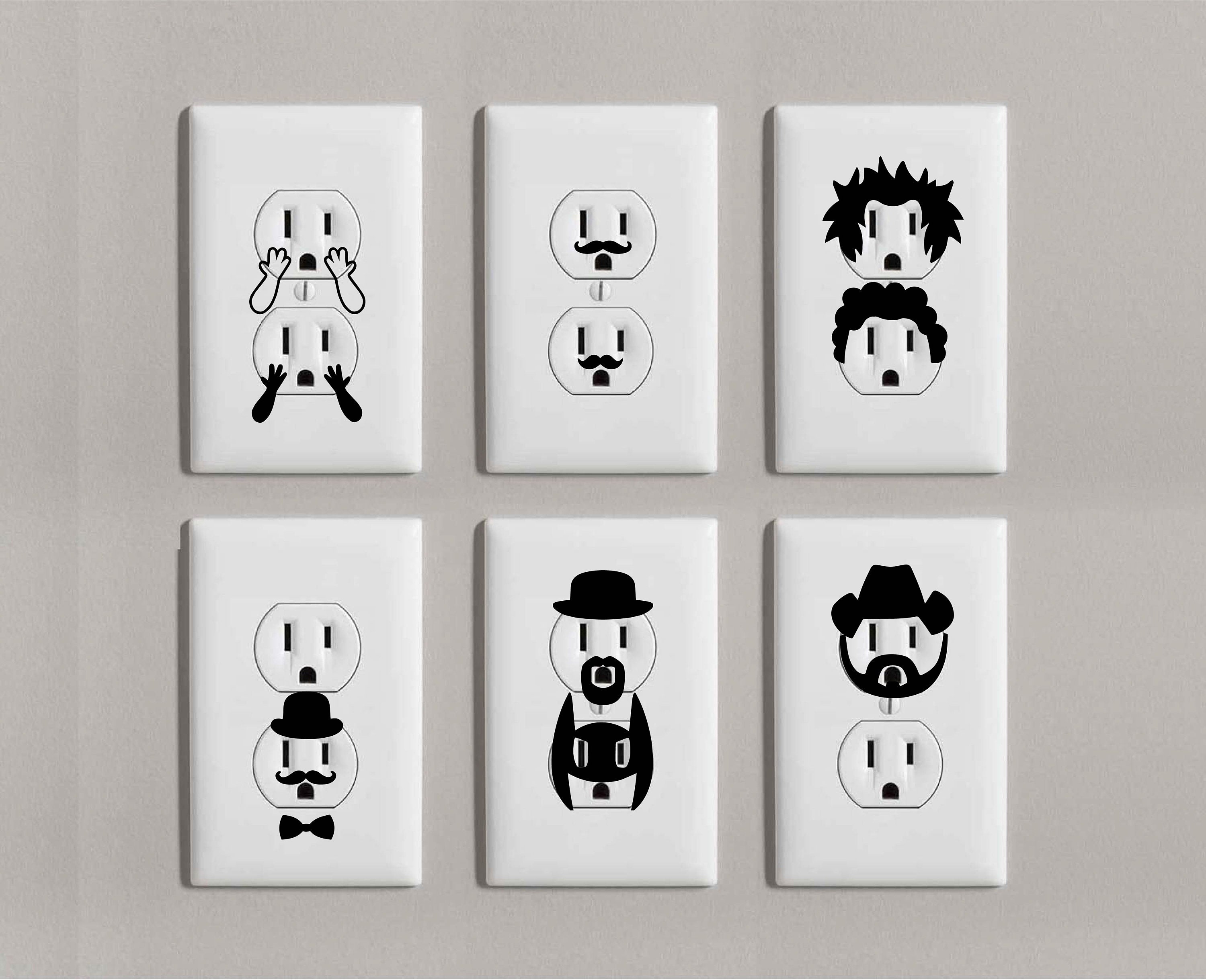 Funny Outlet Bundle Decals Removable Vinyl Funny Home Etsy
