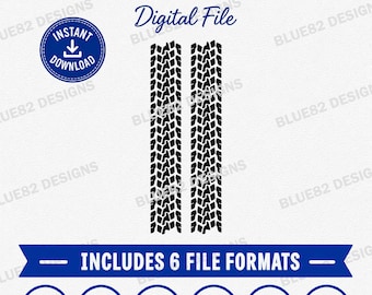 Tire Tracks SVG, Tire Tread svg, Off Road Tire Track Cut File, Mud Tracks svg, Truck Tire Tread, 4x4 Cricut Silhouette (Digital Download)