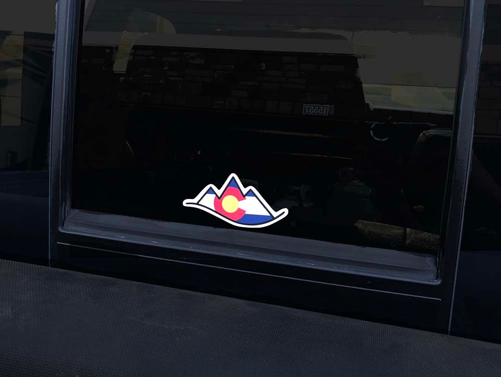 Colorado Mountains Sticker Colorado Car Decal Colorado Etsy