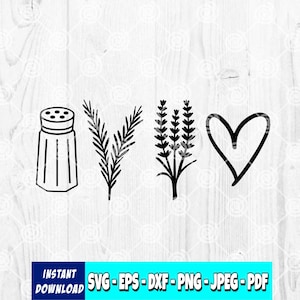 Practical Magic SVG: Salt, Rosemary, Lavender Design (Commercial License, Digital File)