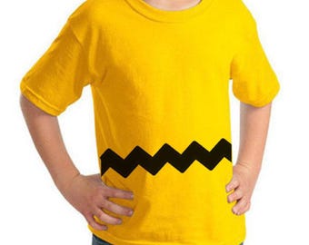 Adesivo da stirare a zig-zag per costume di Charlie Brown: maglietta fai da te per Halloween