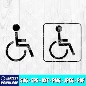Handicap Symbol SVG: Wheelchair Accessible Sign (digital Download) - Etsy