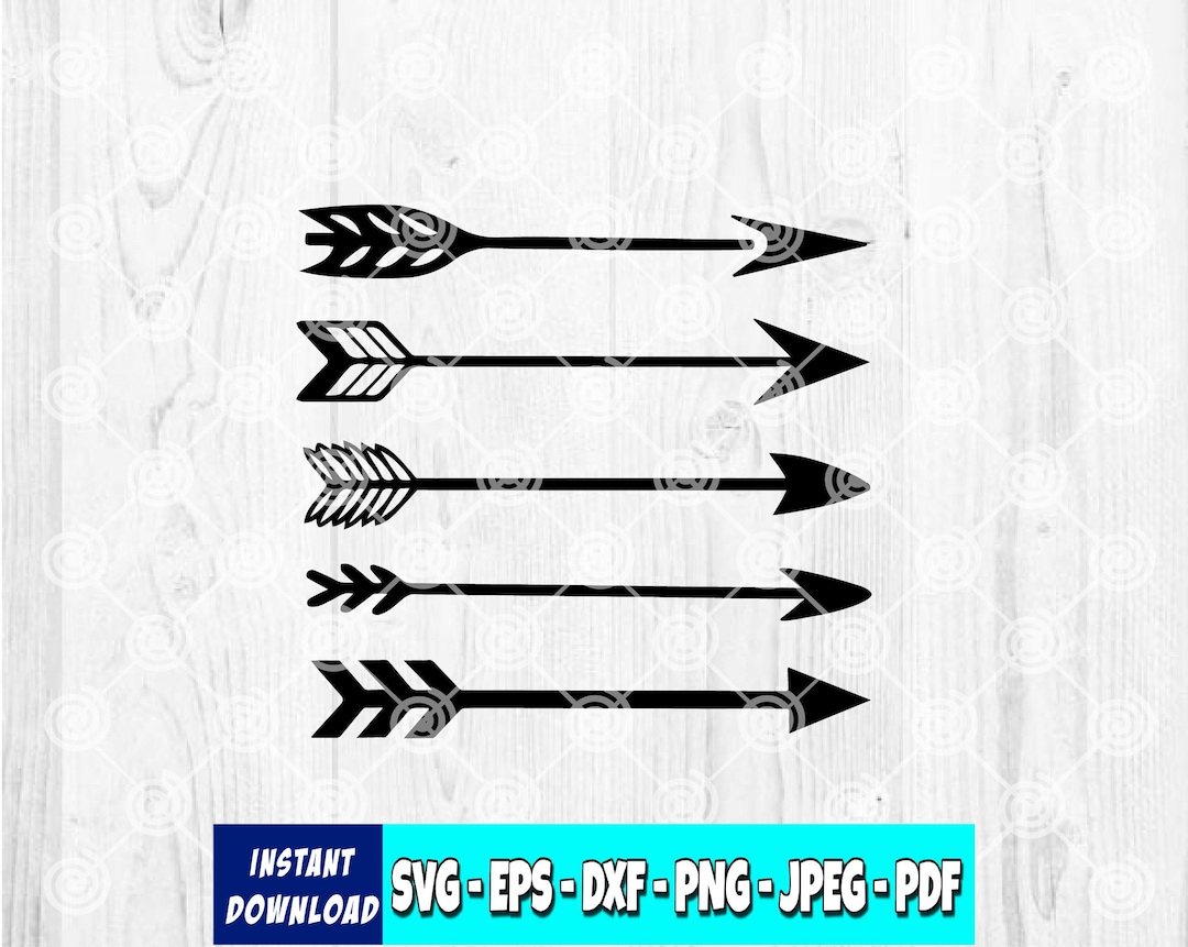 Arrows SVG Bundle: Arrowhead Cut Files for Cricut, Silhouette (digital ...