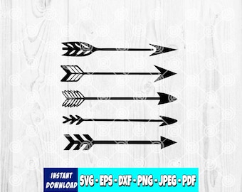Arrows SVG Bundle: Arrowhead Cut Files for Cricut, Silhouette (Digital Download)
