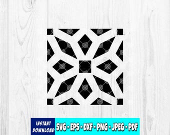 Tile Stencil Digital File | Tile Template | Stencil Cutting File | Floor Stencil SVG | Stencil Cut File | Stencil svg | Digital Download