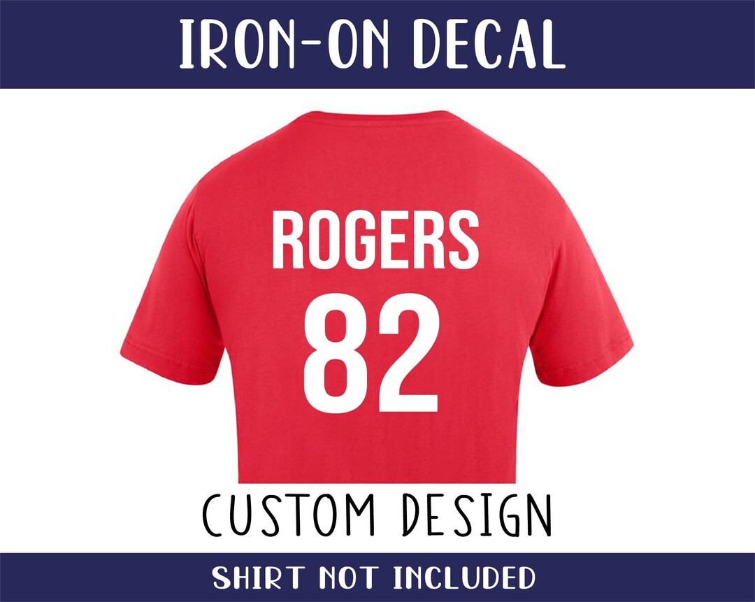 Jersey Name and Number Iron on Jersey Football Name and Number Football