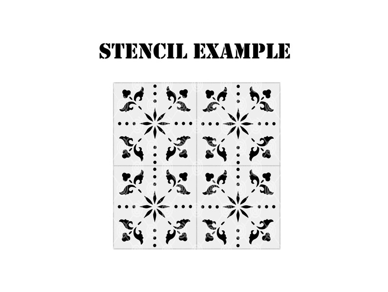 Tile Stencil Digital File Tile Template Stencil Cutting Etsy