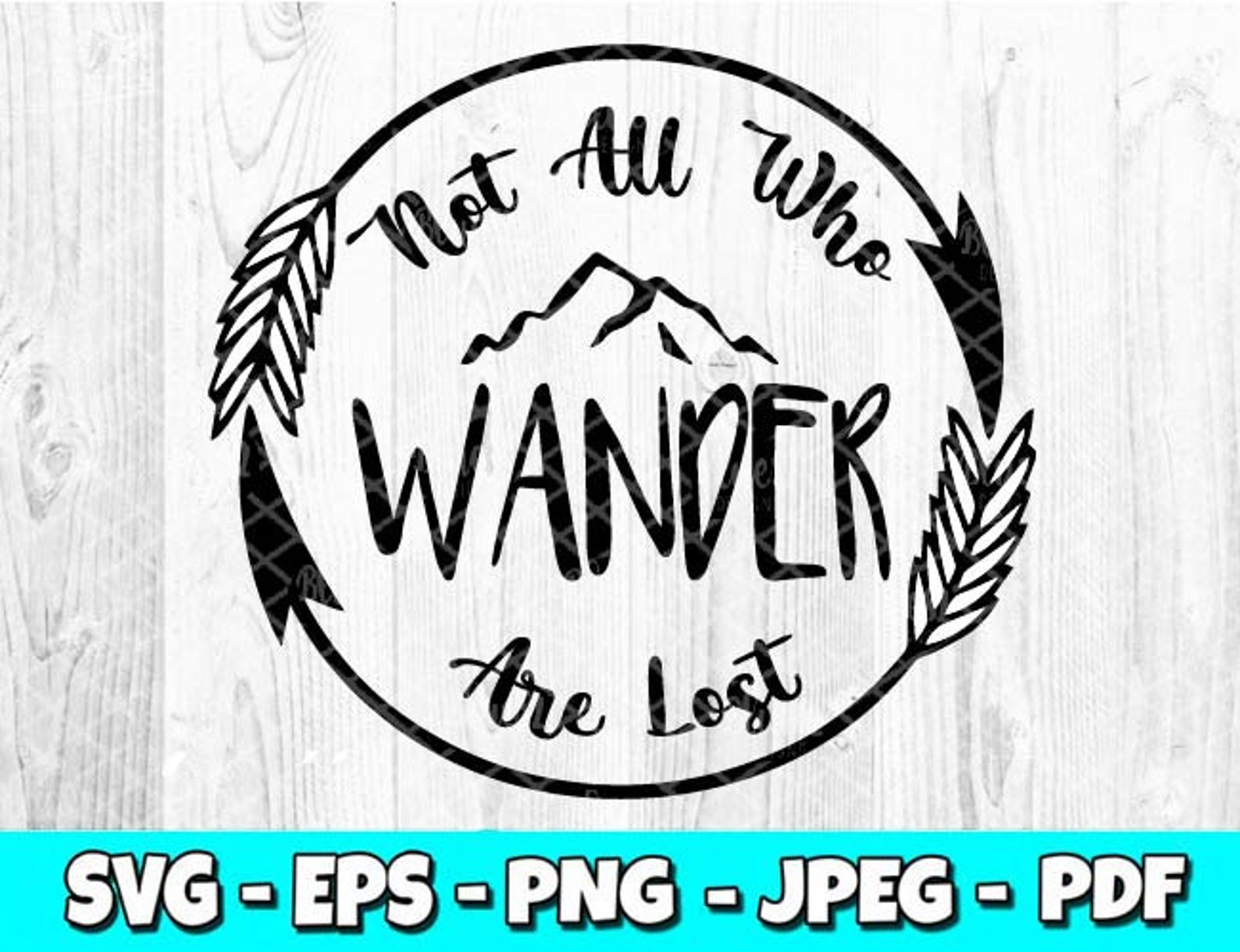 Not All Who Wander Are Lost SVG Adventure Quote Adventure - Etsy
