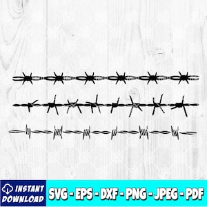 Fil de fer barbelé SVG | Faisceau de fil de fer barbelé | Clipart de fil de fer barbelé | Fil svg | Clôture svg | Ranch svg | Svg de rodéo | Clôture de fil barbelé