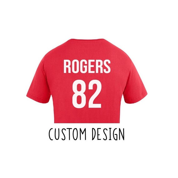 Jersey Name and Number Iron on Jersey Football Name and Etsy