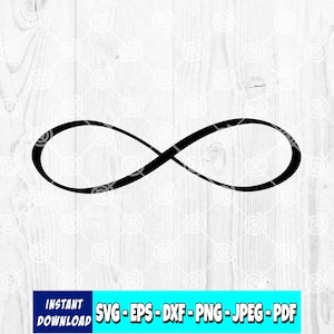 Simbolo di infinito in formato SVG / Simbolo di infinito in formato SVG / Simbolo di infinito in formato SVG / Digitale / File di taglio / Clipart / File di silhouette / File Cricut