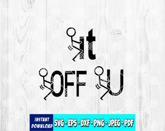 Funny Stick Figure Svg Bundle: Adult Humor Cricut & Silhouette Files (Digital Download