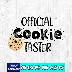 Official Cookie Taster SVG: Kids Baking Design (Digital File)