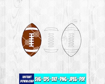 Football SVG | Sports svg | Football Clipart | Ball svg | Football Laces svg | Football Silhouette | Cut File | Digital | svg