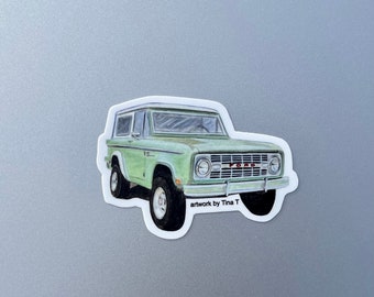 Early Ford Bronco Vinyl Sticker