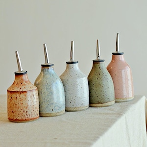 Petite Ceramic Oil Bottle - Pre-Order