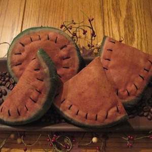 Watermelon Bowl Fillers,  Watermelon Tucks,  Prim Watermelon, Tier Tray Decor, Summer Decor, Summer Watermelon, Watermelon Slices