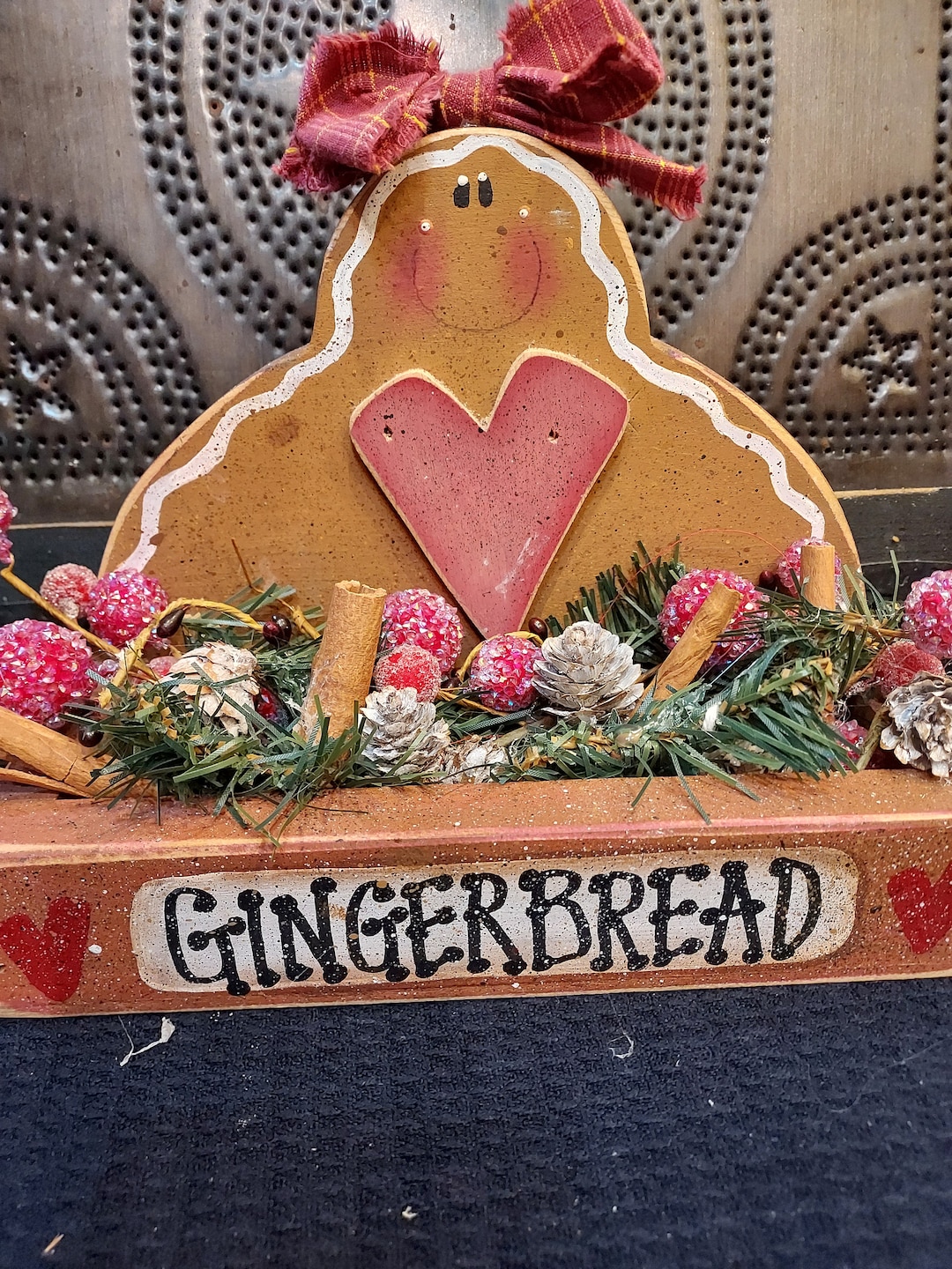 Gingerbread Decorative Box, Gingerbread Holiday Decoration, Gingerbread