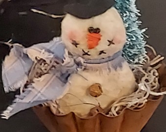 Mini Snowman Shelf Sitter, Snowman Decoration, Winter Decoration, Tiered Tray Decoration, Snowman Collector