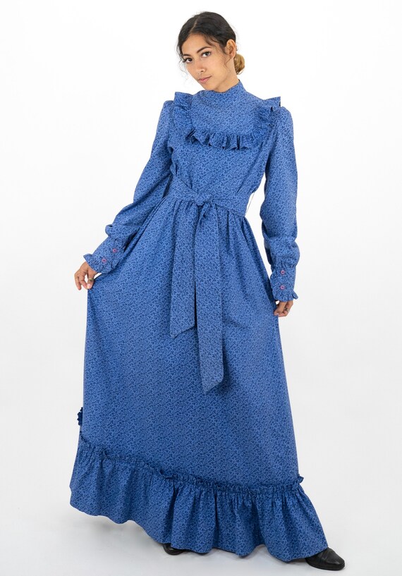1970's Laura Ashley Victorian Prairie Influence Fl