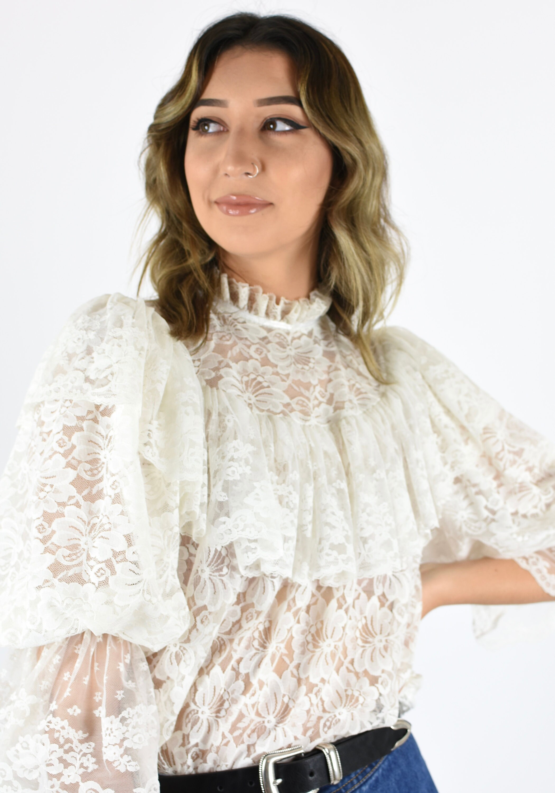 puff sleeve ruffle