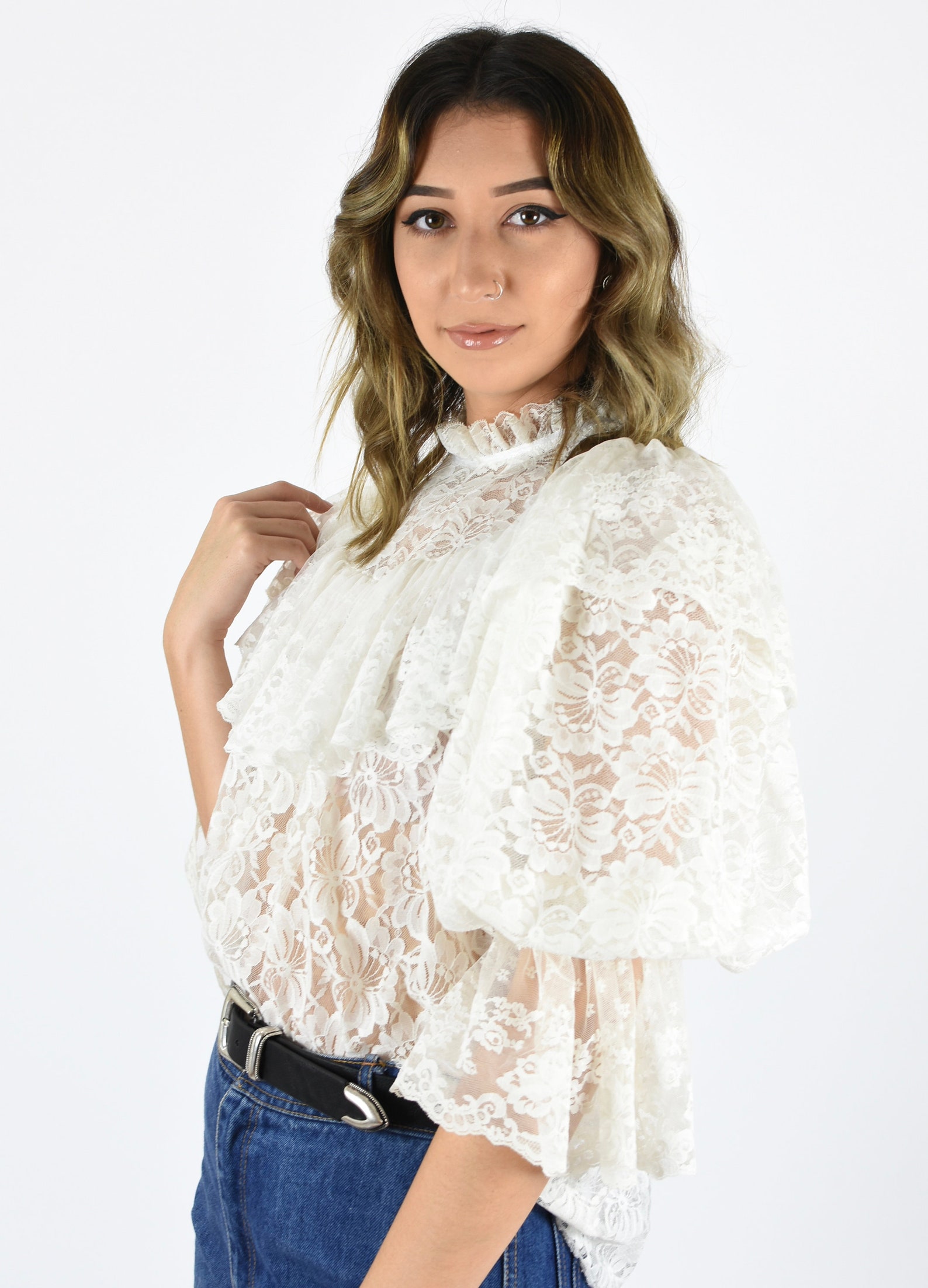 puff sleeve ruffle