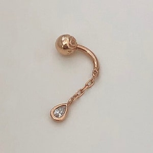 14K 18k Solid Gold Jewelry Minimalist Tragus Cartilage Snug Rook Helix Ear Seamless Piercing Earring Clicker Huggie Hoop Ring For Women Men