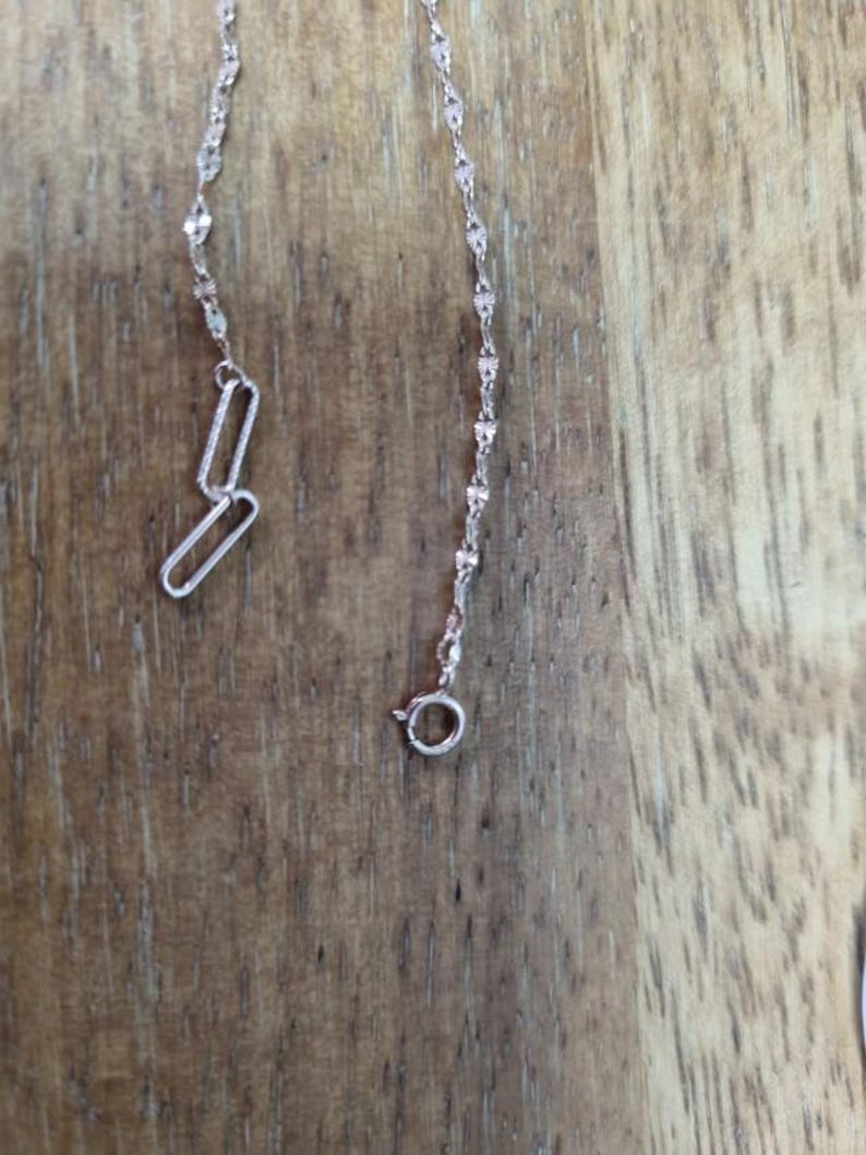 Pu&ograve; includere: Una collana a catena d'argento con un design delicato e intricato. La catena &egrave; composta da piccoli cerchi collegati.