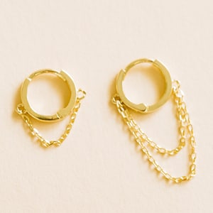 14K Real Solid White Yellow Rose Gold Round Cartilage Helix  Ear Stud Post Piercing Earring Huggie Ring Dangle Chain Hoop For Women Girl Men