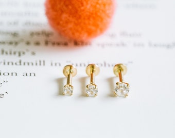 Crystal Star Moon Helix Piercing orecchini per le donne Trendy