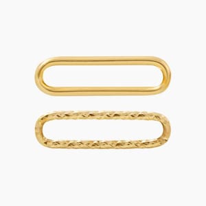 14k Real Solid Gold Jewelry Making Link Attach Charm Clasp Finding Square Round Bracelet Necklace Clip Connector