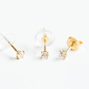 14K Real Gold Inner Conch Forward Helix Cartilage Tragus  Small Big Star Flower Heart Jewelry Stud Post Pierced Earring Piercing For Women