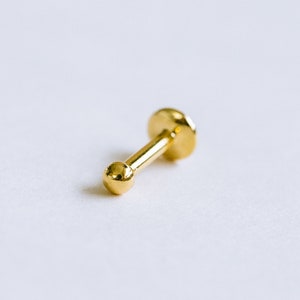 Surgical Stainless Steel 16g Ball Cartilage Tragus Helix Stud Pierced Internally Threaded Labret Earring Piercing For Women Girls Teens Men