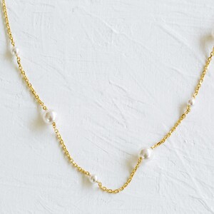 925 Sterling Silver Jewelry Friendship Mother's Bridesmaid Gift Small Large Pearl Pendant Charm Chain Necklace For Girl Women Men Mom Couple